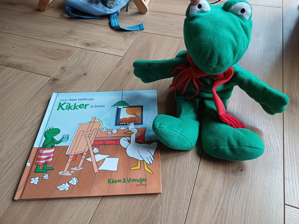 Handpop kikker en zijn vriendjes, Kikker, Ophalen of Verzenden, A, A