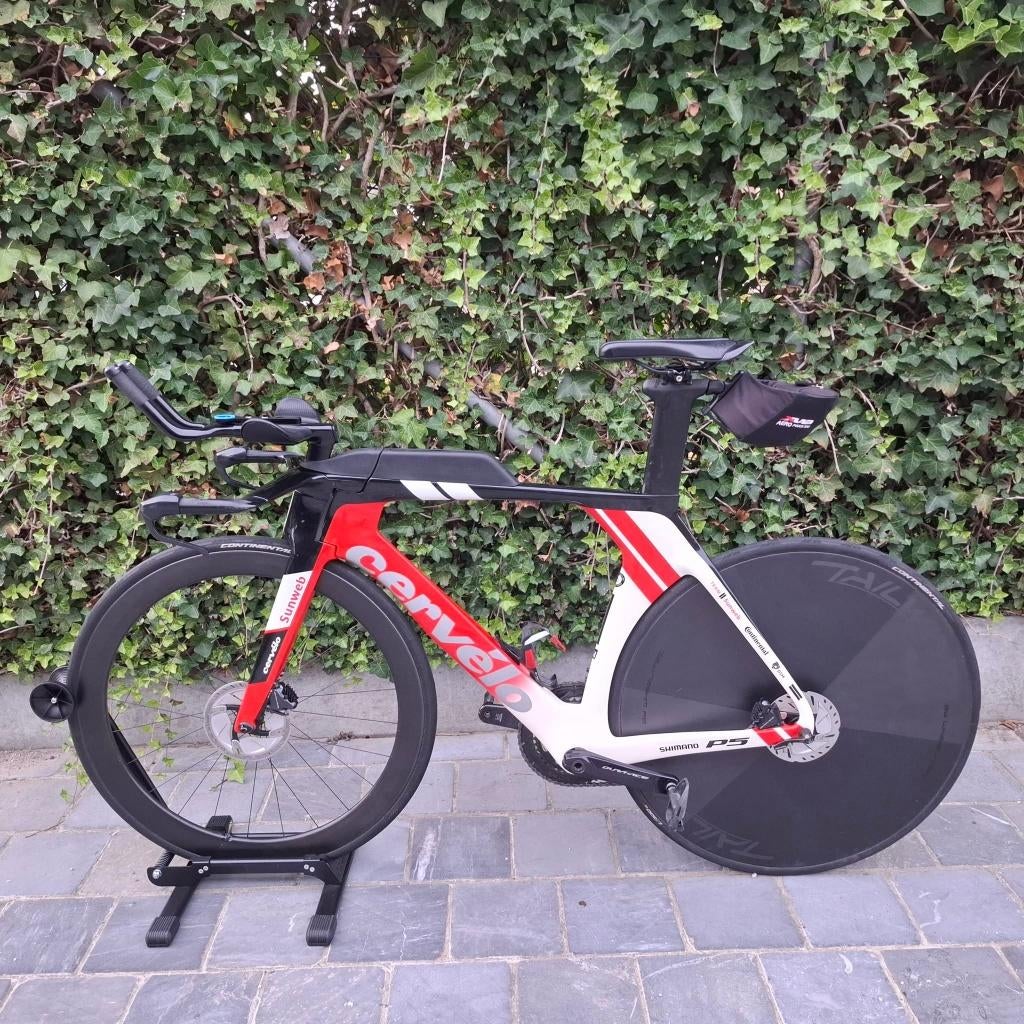Triatlonfiets / tijdritfiets Cervélo P5, Fietsen en Brommers, Fietsen | Racefietsen, Minder dan 10 versnellingen, Carbon, 53 tot 57 cm