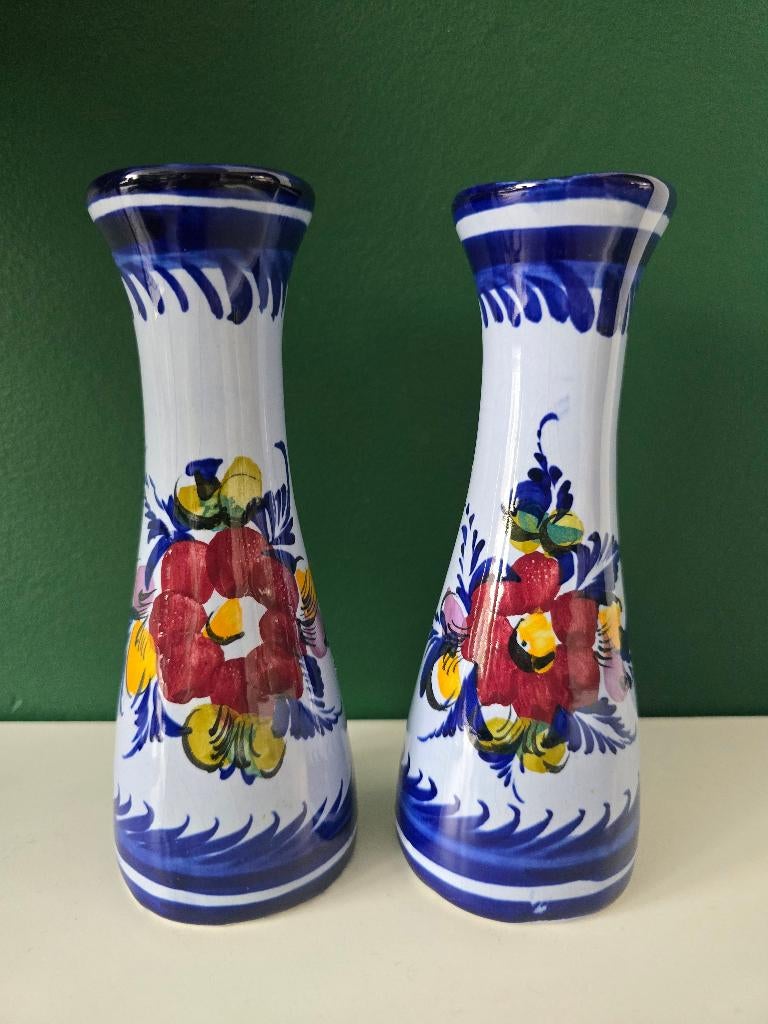 Decoratieve vaasjes (2), Gebruikt, Overige kleuren, Aardewerk of Porselein, Ophalen of Verzenden