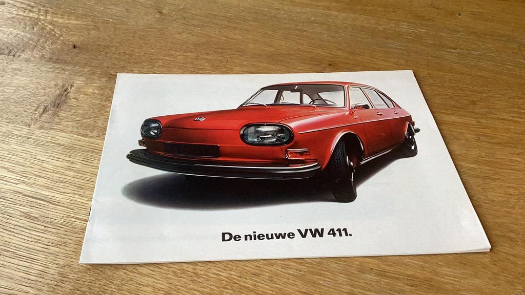 VW 411 brochure 1969, Boeken, Auto's | Folders en Tijdschriften, Ophalen of Verzenden, Volkswagen