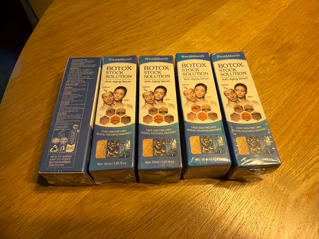 West&Month Botox Stock Solution Anti-Aging Serum, Ophalen, Nieuw, Gehele gezicht, Verzorging