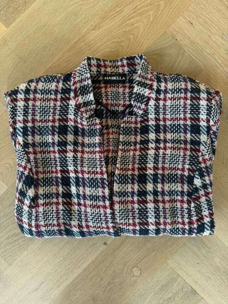 Habella ruitblazer / jasje | maat 42 | chic & tijdloos, Habella, Beige, Maat 42/44 (L), Ophalen of Verzenden