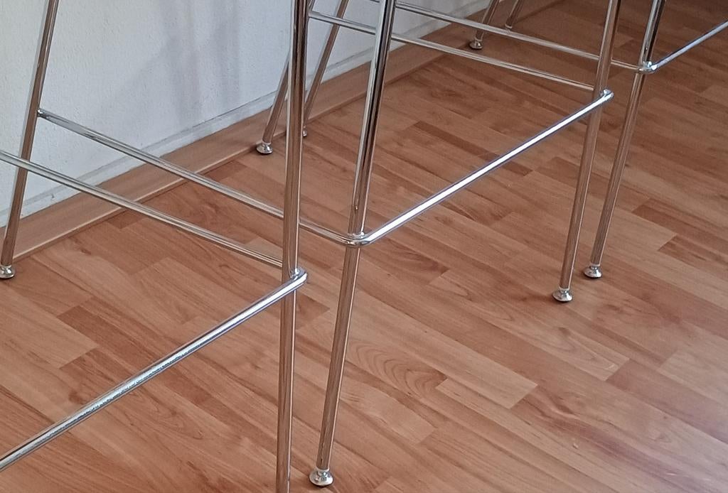 Set Kastel Kicca barkrukken 4 stuks Italiaans design, 4 krukken, Ophalen of Verzenden, Zo goed als nieuw, 90 cm of meer