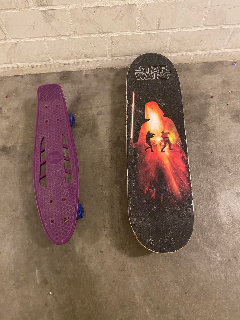 Skateboard StarWars en penny board, Ophalen of Verzenden, Zo goed als nieuw