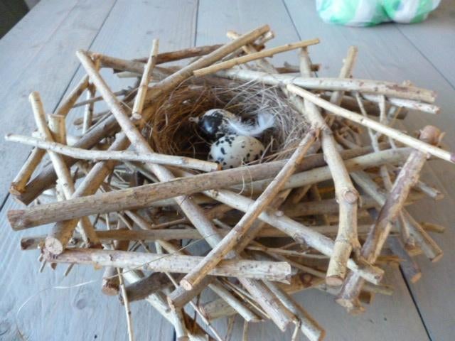 Krans met nestje, *, *, Ophalen of Verzenden, Zo goed als nieuw