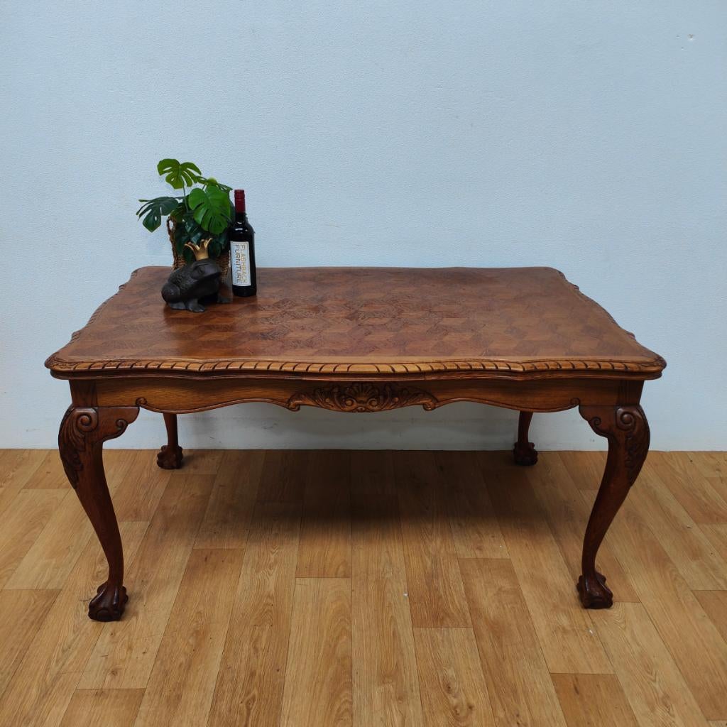 Vintage landelijke eettafel eetkamertafel uitschuifbaar 201, Valkenswaard, Gebruikt, Info@flashbackfurniture.nl, Eikenhout