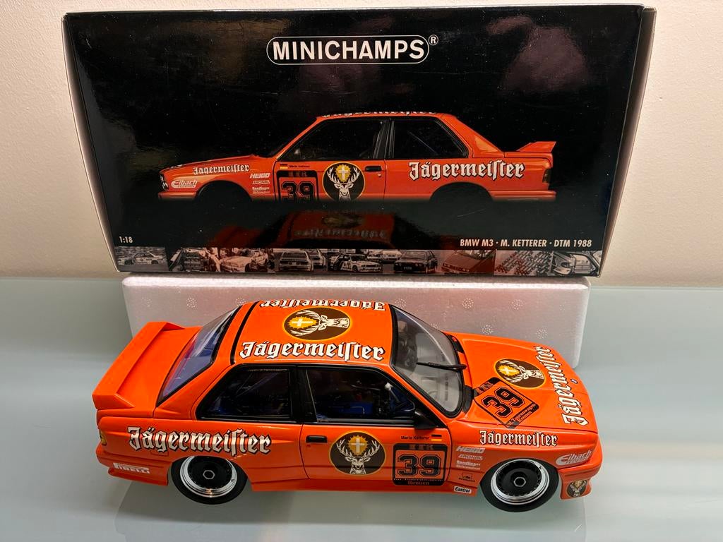 Minichamps BMW E30 M3 Ketterer DTM 1988 1:18, Ophalen of Verzenden, Gebruikt, Auto, MiniChamps