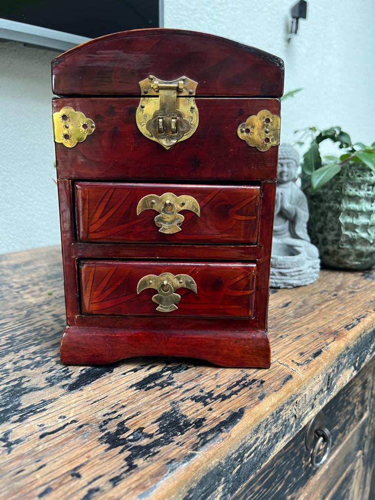 Chinees sieraden kastje kistje box chinese aziatische kastje, Verburgt Vintage, Ophalen of Verzenden, Schipluidenlaan 20 5035KJ Tilburg