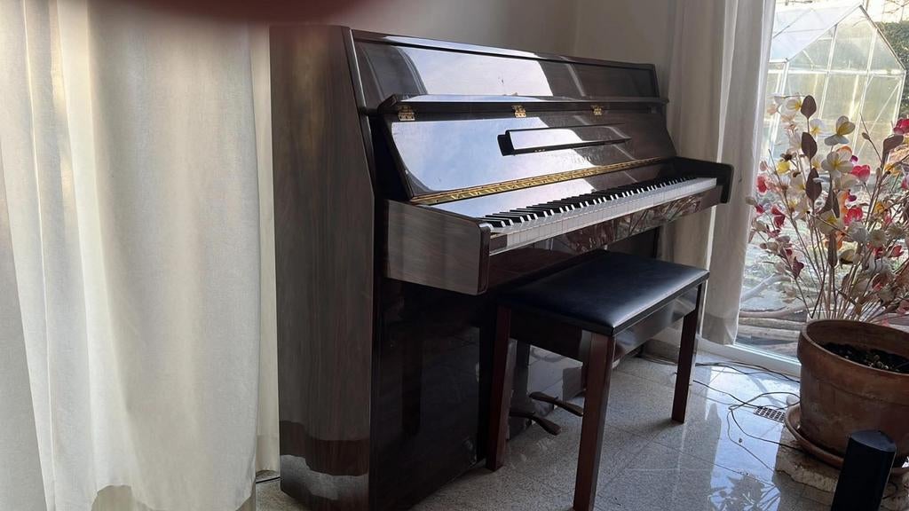 Yamaha LU-80 PW piano, Ophalen, Gebruikt, Bruin, Piano