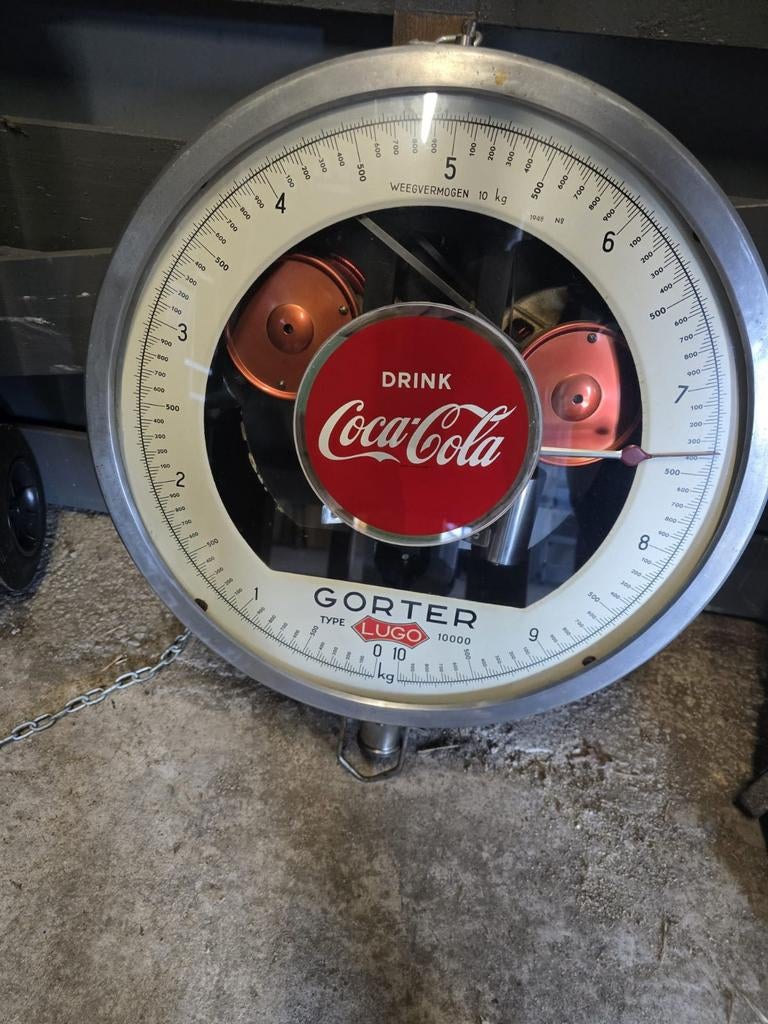 Vintage Gorter Lugo Coca-Cola Weegschaal, Ophalen of Verzenden