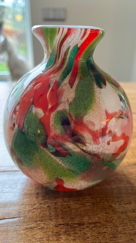 Fidrio mondgeblazen vaasje, Ophalen of Verzenden, Nieuw, Overige kleuren, Minder dan 50 cm