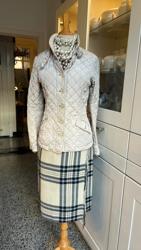 RIVER WOODS roomwit doorgestikt jasje,  xs/s, IZGS, Ophalen of Verzenden, Zo goed als nieuw, Maat 34 (XS) of kleiner, Wit