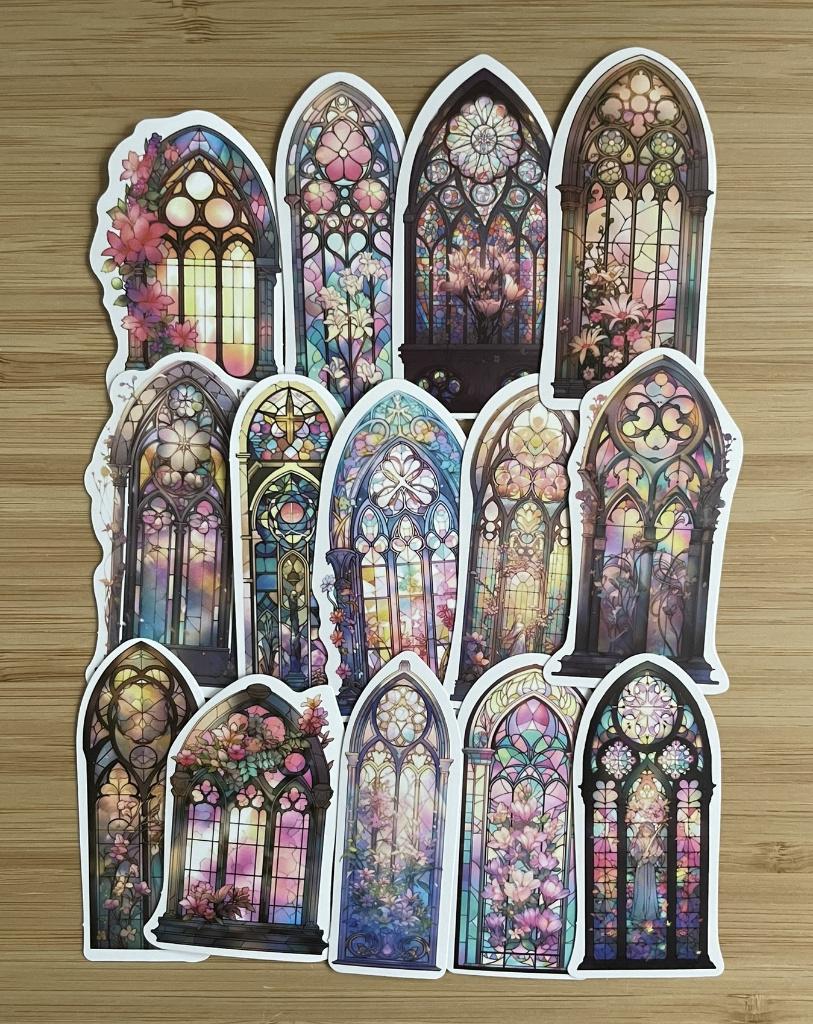 Raam, boogjes, gotisch Boogvormige stickers, Verzenden, Nieuw, Meerdere stickers