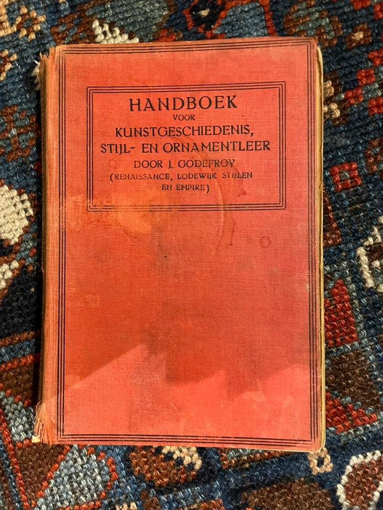 Handboek voor kunstgeschiedenis,stijl- en ornamentleer/Gode, Ophalen of Verzenden