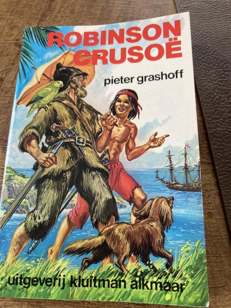 Robinson Crusoe  Pieter Grashoff, Ophalen of Verzenden, Gelezen, Fictie algemeen