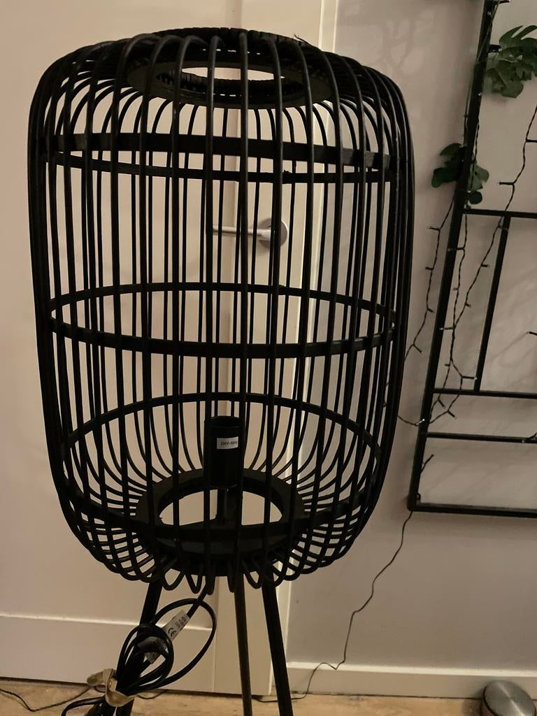 Vloerlamp pitriet, Ophalen of Verzenden, Zo goed als nieuw, Hout, 100 tot 150 cm