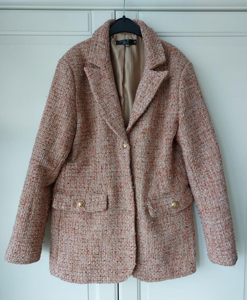 RBLZ Collection tweed dames blazer jasje mt.S, RBLZ, Ophalen of Verzenden, Zo goed als nieuw, Jasje