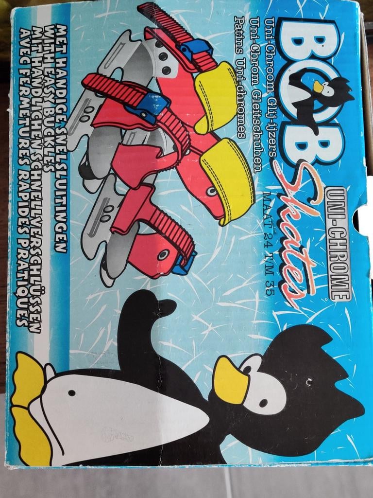 Bob Skates Uni-Chrome Glij-ijzers - Maat 34/35, Ophalen of Verzenden, Zo goed als nieuw, Overige typen, Overige merken