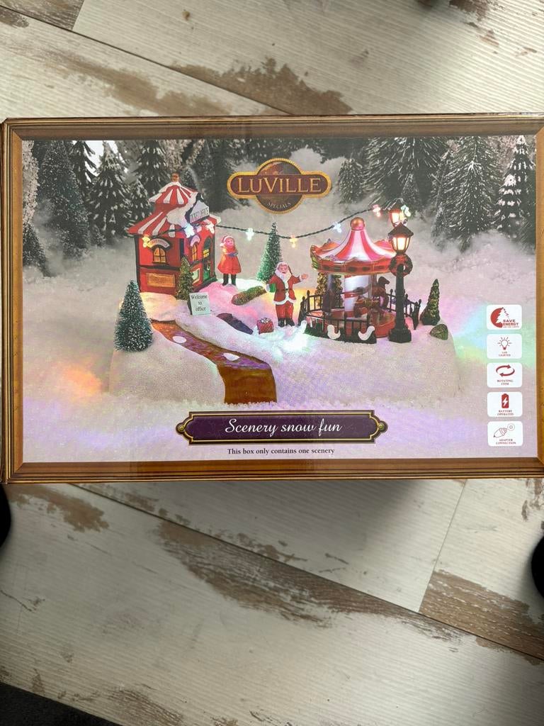 Kerst dorp, decoratie, huisjes, accessoires, Diversen, Verzenden, Zo goed als nieuw