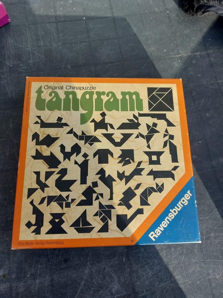 Ravensburger Tangram Chinapuzzle, Ophalen, Gebruikt, 10 tot 50 stukjes, Van hout