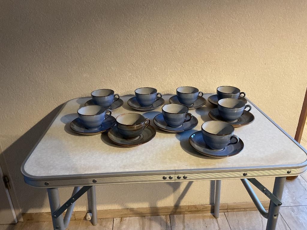 Volendams aardewerk blauw, Ophalen of Verzenden, Zo goed als nieuw, Overige stijlen, Kop(pen) en/of Schotel(s)