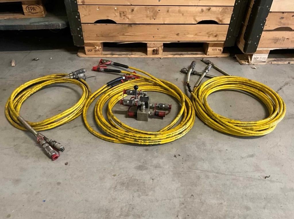 Weber Hydraulik Slangenset – 700 bar – met Verdeelblok, Ophalen, Zo goed als nieuw