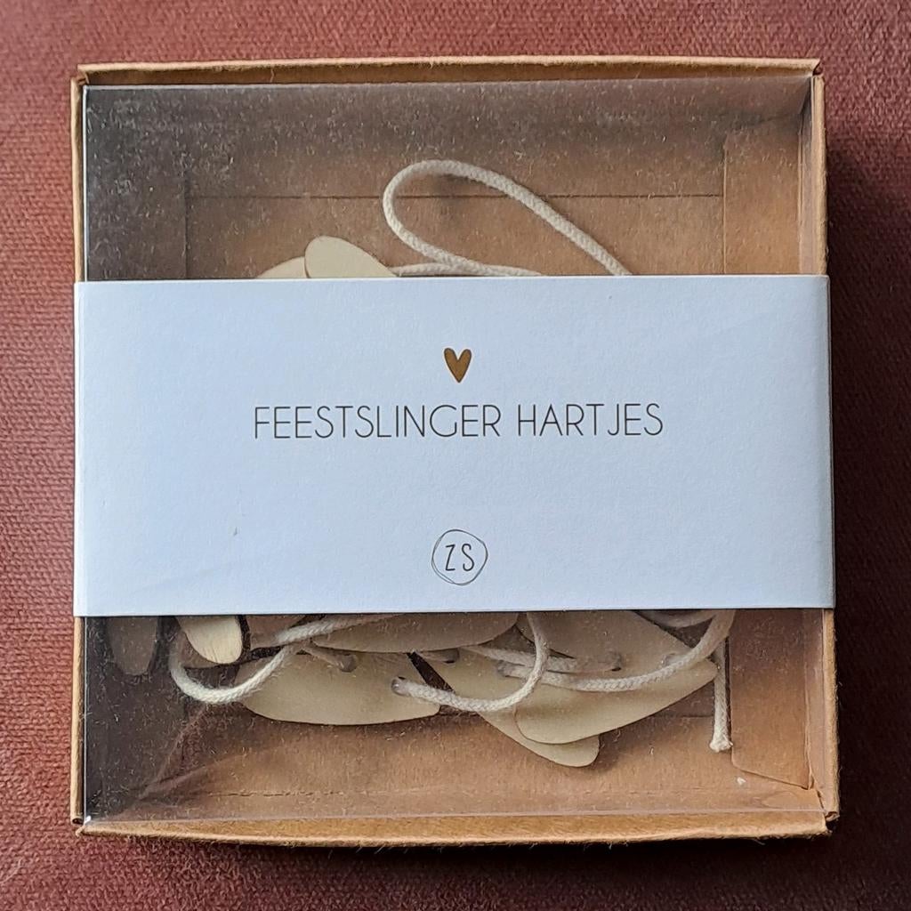 ♡ Zusss Slinger/Houten Hartjes/Neutraal Kadootje/6 stuks, Ophalen of Verzenden
