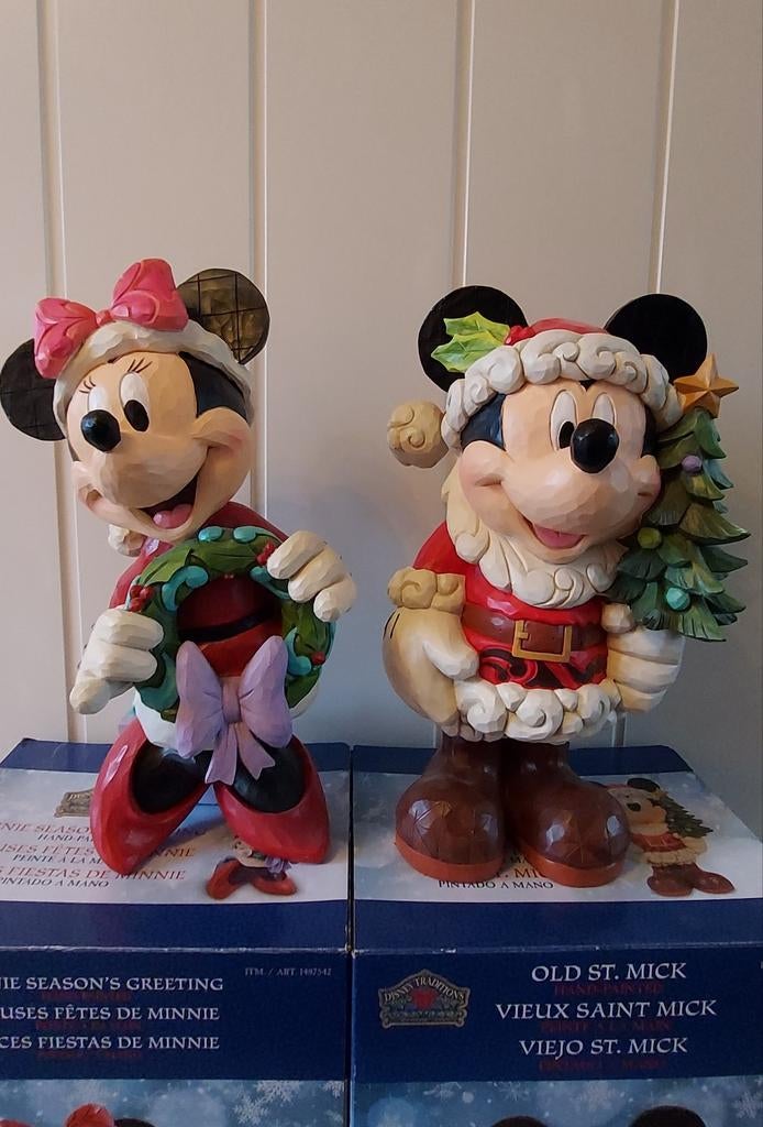 Jim Shore Disney Traditions Costo exclusive Mickey Mouse set, Ophalen, Mickey Mouse, Zo goed als nieuw, Beeldje of Figuurtje