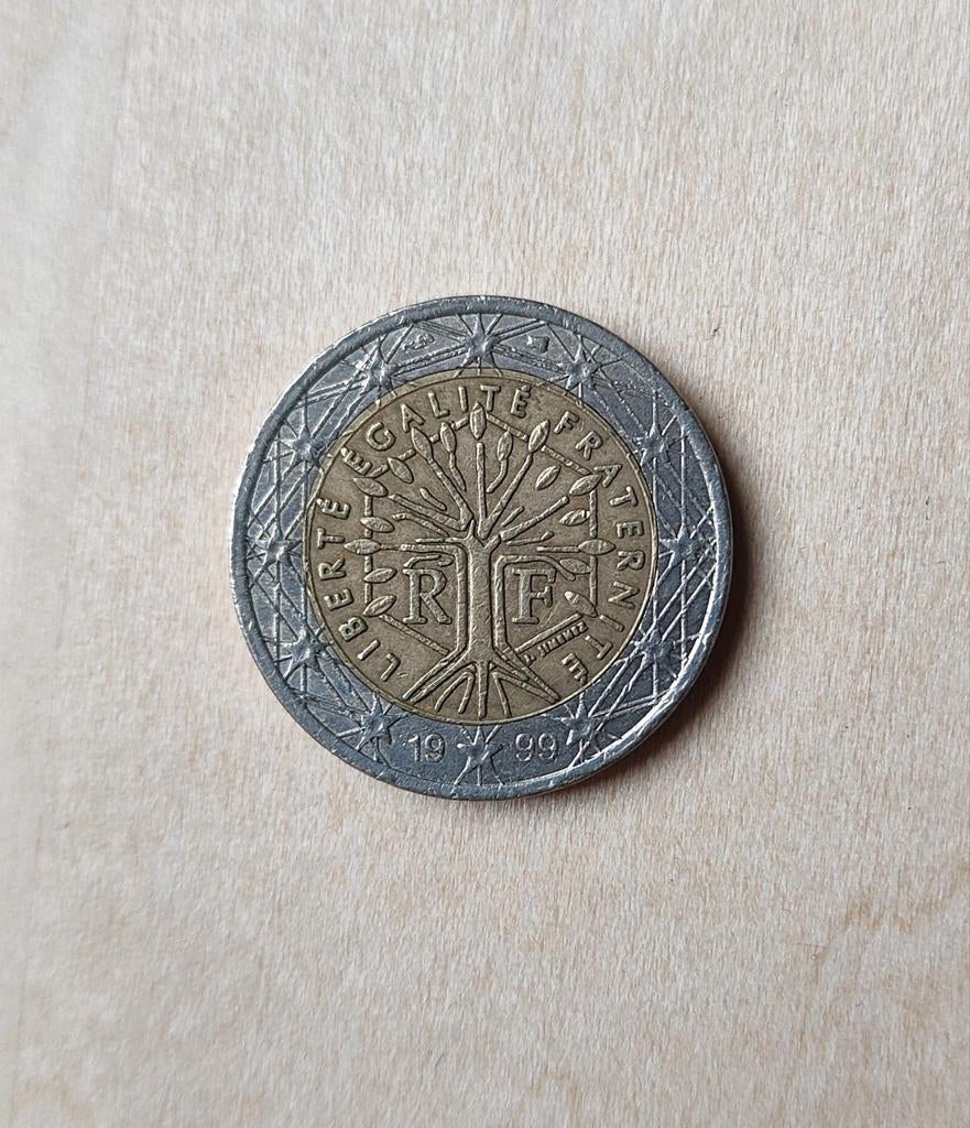 2 Euro Frankrijk 1999 - Zeldzame Munt, Postzegels en Munten, Munten | Europa | Euromunten, Ophalen of Verzenden, Frankrijk, 2 euro