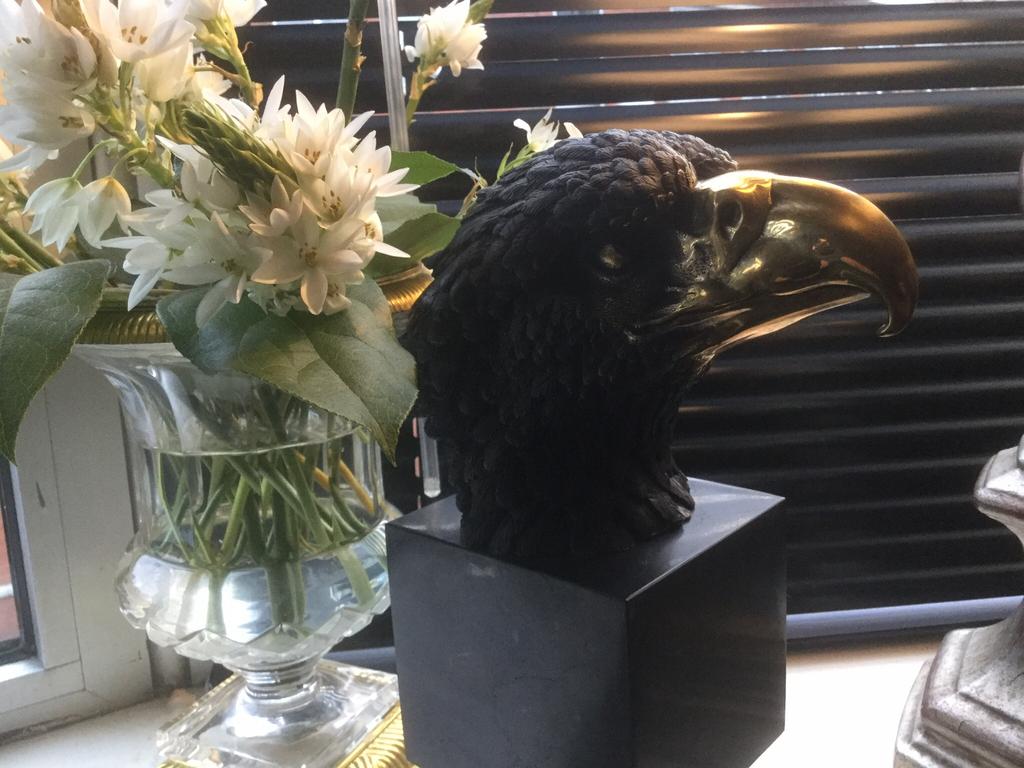 Bronzen adelaar op marmer, Antiek en Kunst, Antiek | Koper en Brons, Ophalen of Verzenden