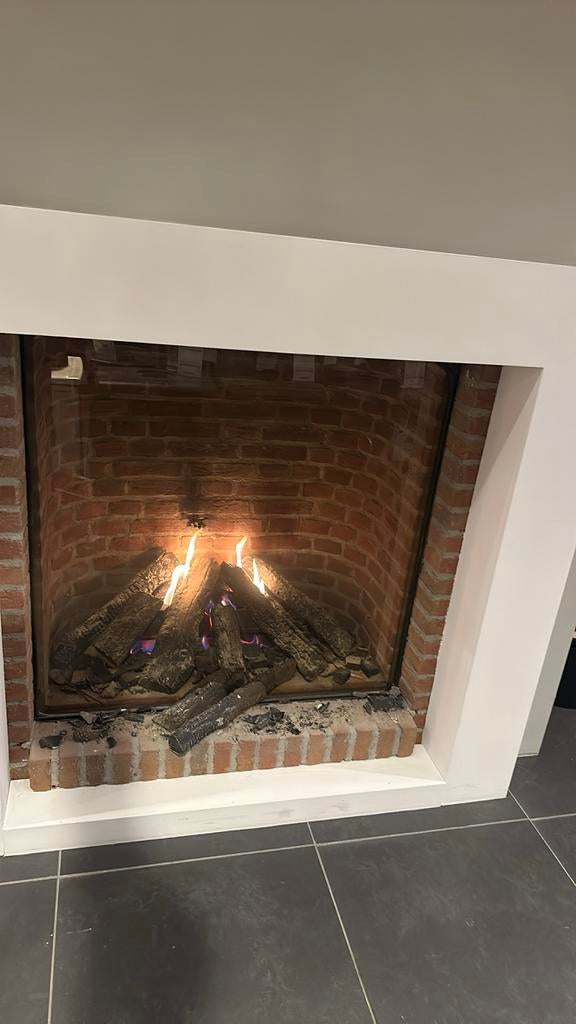 Gas inbouwhaard met glasruit Castle Fire showmodel groot, Ophalen, Nieuw, Info@heidesmid.nl, Belgie