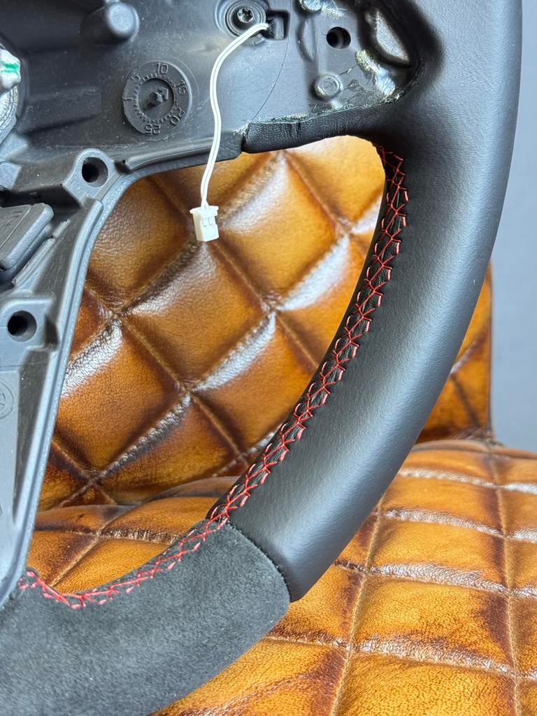 Stuurwiel Stuur Volkswagen Alcantara+LEER NIEUW BEKLEED, Volkswagen, Nieuw, Ophalen of Verzenden