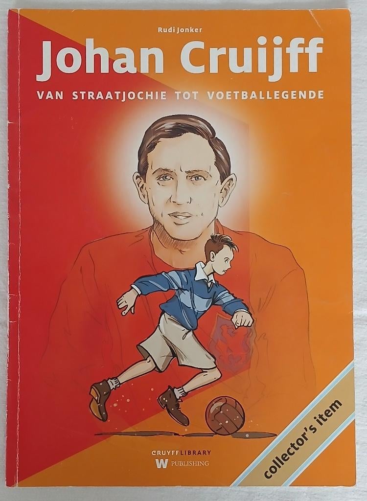 Johan Cruijf, van straatjochie tot voetballegende, Eén stripboek, Ophalen of Verzenden, Gelezen
