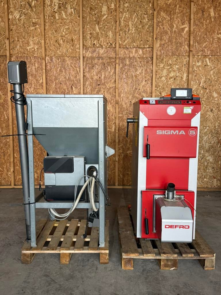 DEFRO Sigma Ekopell 20 Pelletketel 20kW, Cv Pelletkachel Defro Sigma  Ekopell 20kw, Gebruikt, Www.cvheat.com, Ophalen of Verzenden