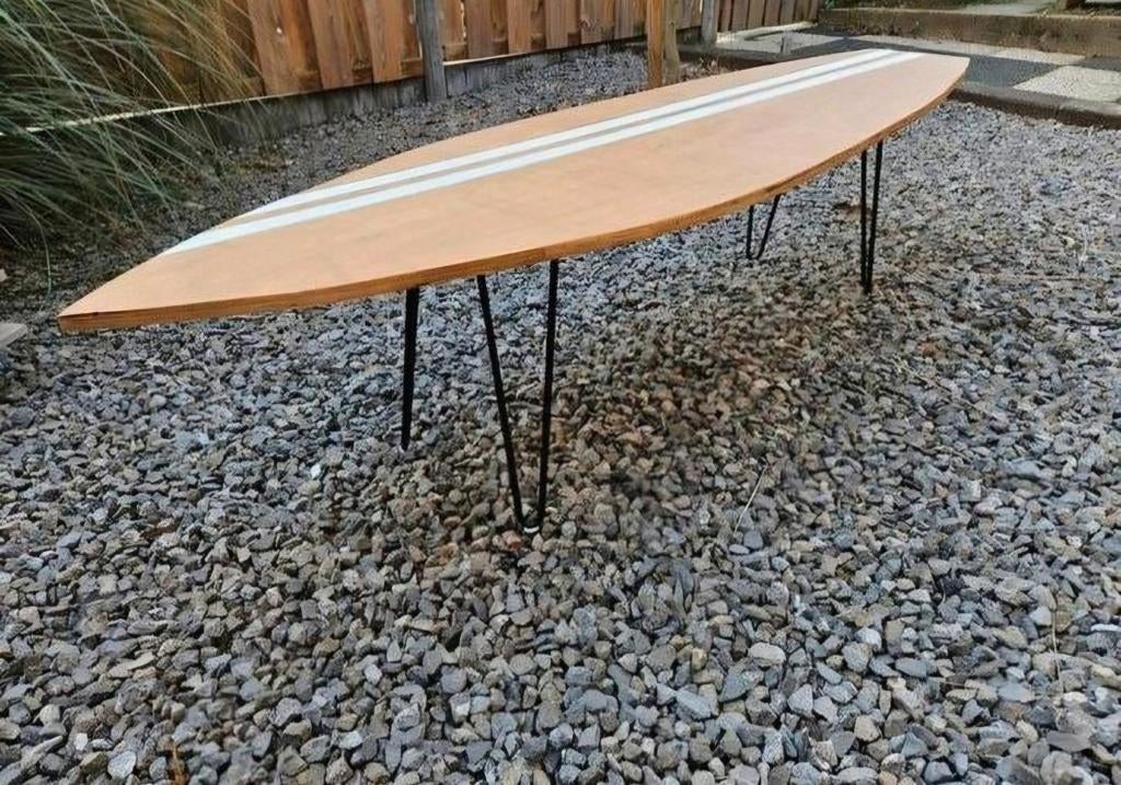 Unieke Surfplank Tafel, Gebruikt, 50 tot 100 cm, 150 tot 200 cm, Ovaal