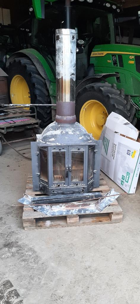 inbouw openhaard, Huis en Inrichting, Ophalen, Gebruikt, Inbouwhaard, Houthaard