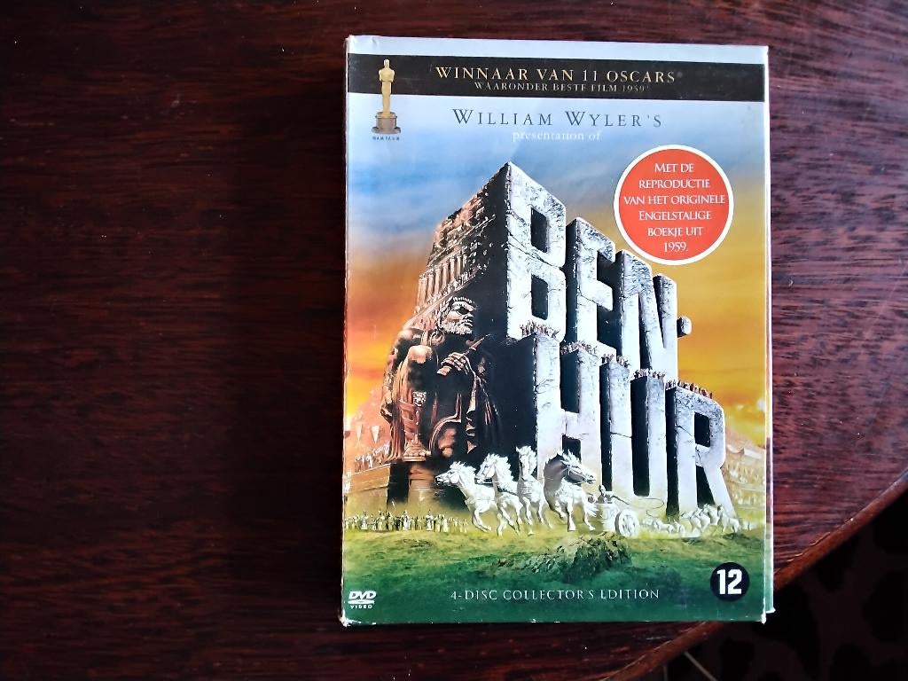 Ben-hur collector's edition + boekje compleet, 4disk, origin, Boxset, Ophalen of Verzenden, Zo goed als nieuw, Actie en Avontuur