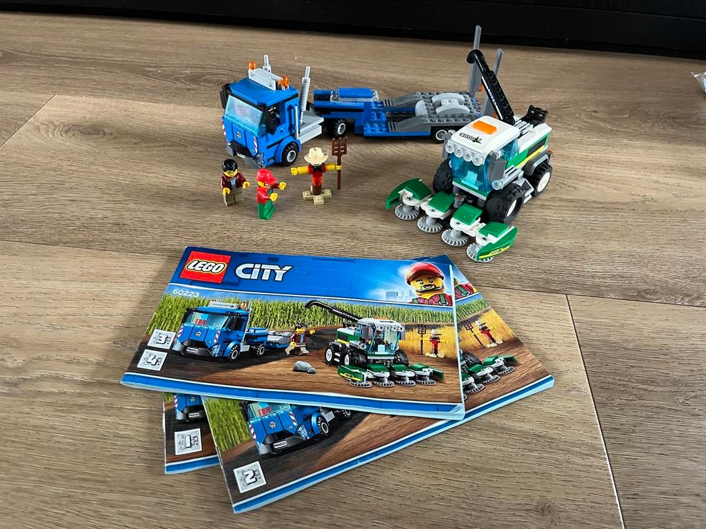 LEGO City 60223 Harvester Transport met instructieboekjes, Ophalen of Verzenden, Gebruikt, Complete set, Lego