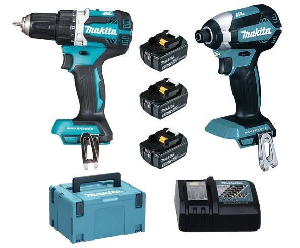 MAKITA 18V 5-DELIGE 5.0Ah BRUSHLESS COMBISET DLX8100J + MBOX, Ophalen of Verzenden, Gevuld, Nieuw