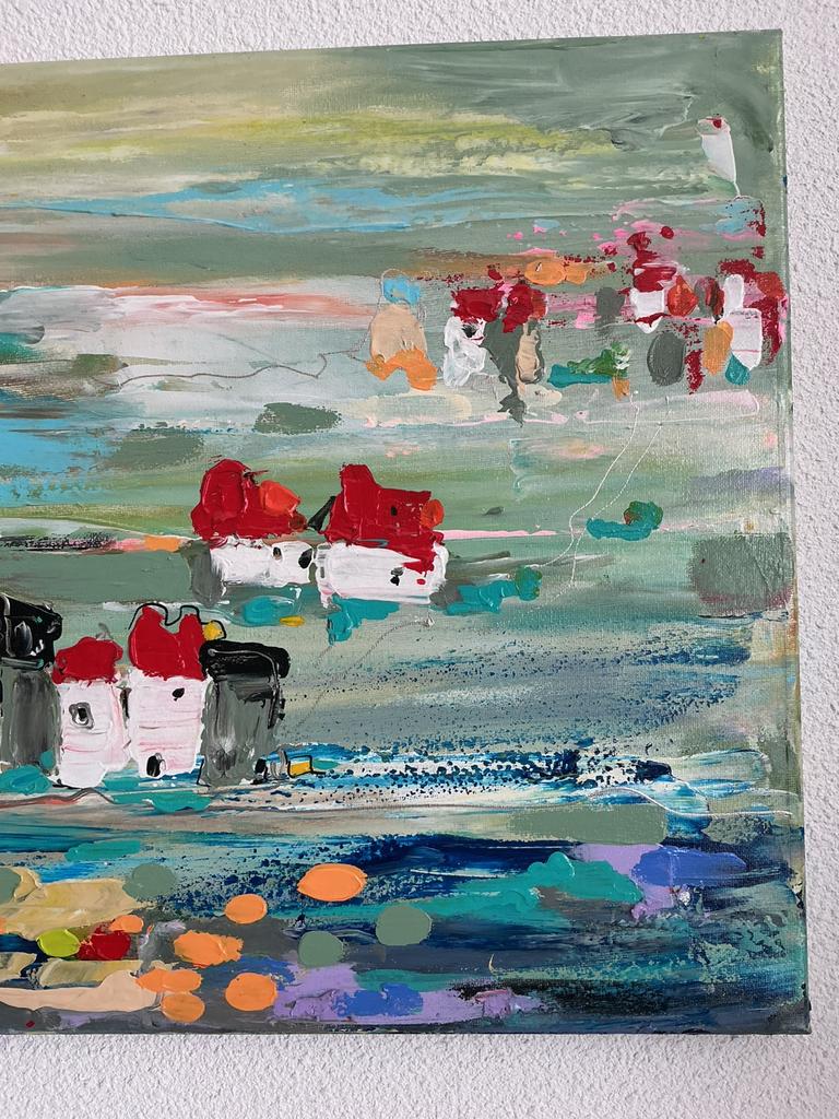 Schilderij ~ vakantiegevoel ~ atelier, Ophalen, Nieuw, Minder dan 50 cm, Schilderij