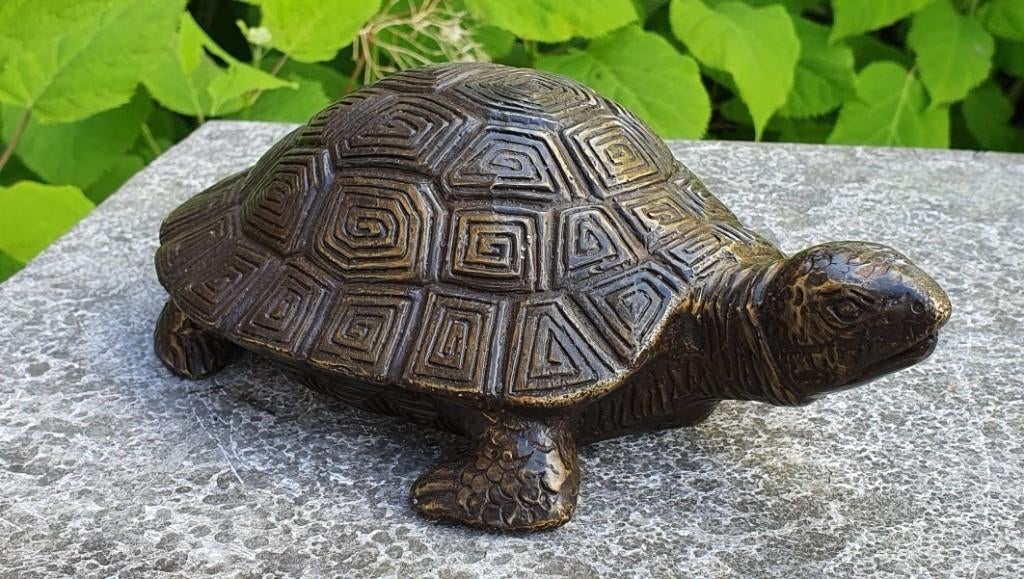 SCHILDPAD / BRONZEN BEELD, Tuin en Terras, Tuinbeelden, Dierenbeeld, Nieuw, Info@huisentuindecoratiemarie.nl, Huis en tuin decoratie marie