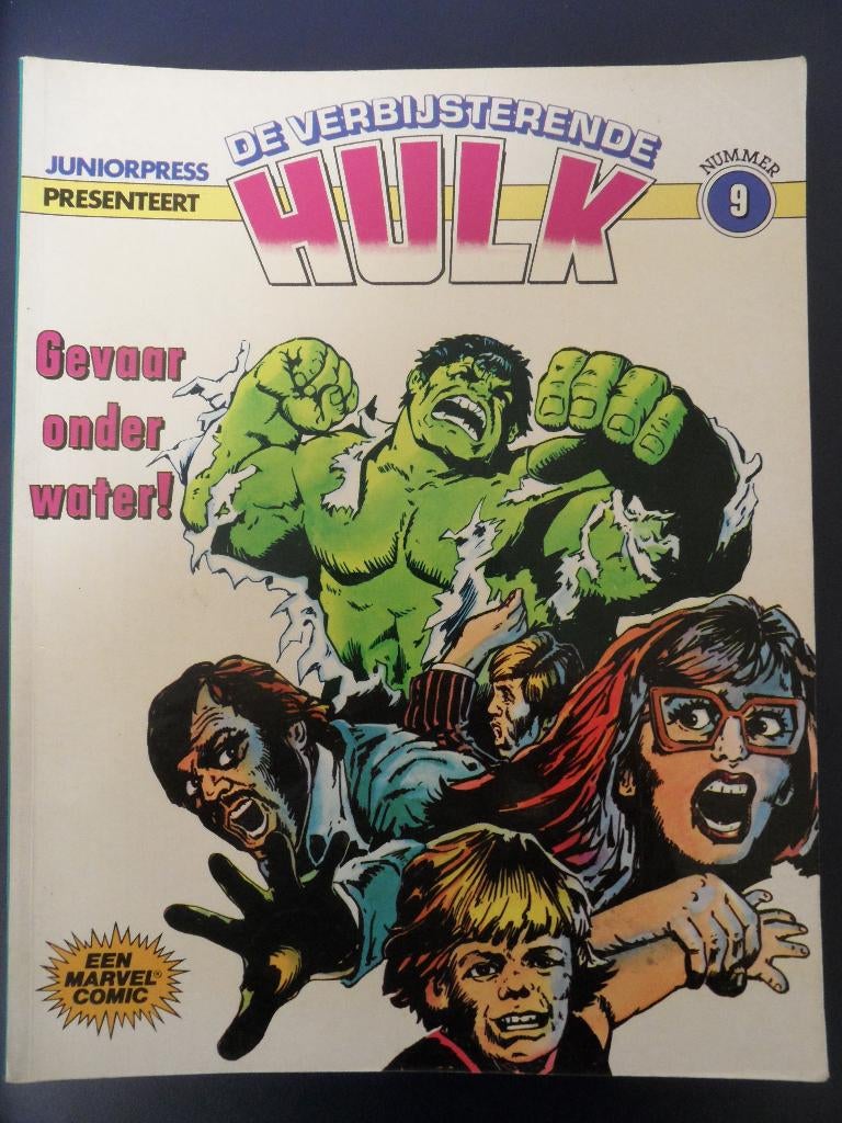De Verbijsterende Hulk. Nr 9 Gevaar onder water., Boeken, Stripboeken, Eén stripboek, Ophalen of Verzenden, Gelezen