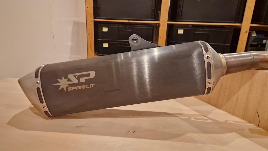Spark uitlaat demper voor Triumph Tiger 800, Motoren, Ophalen of Verzenden, Gebruikt