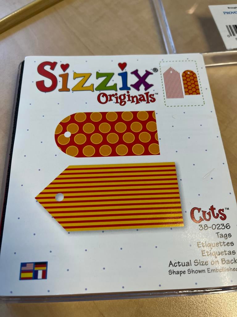 Sizzix Originals Tags stansvorm, Ophalen of Verzenden, Gebruikt, Gereedschap of Toebehoren