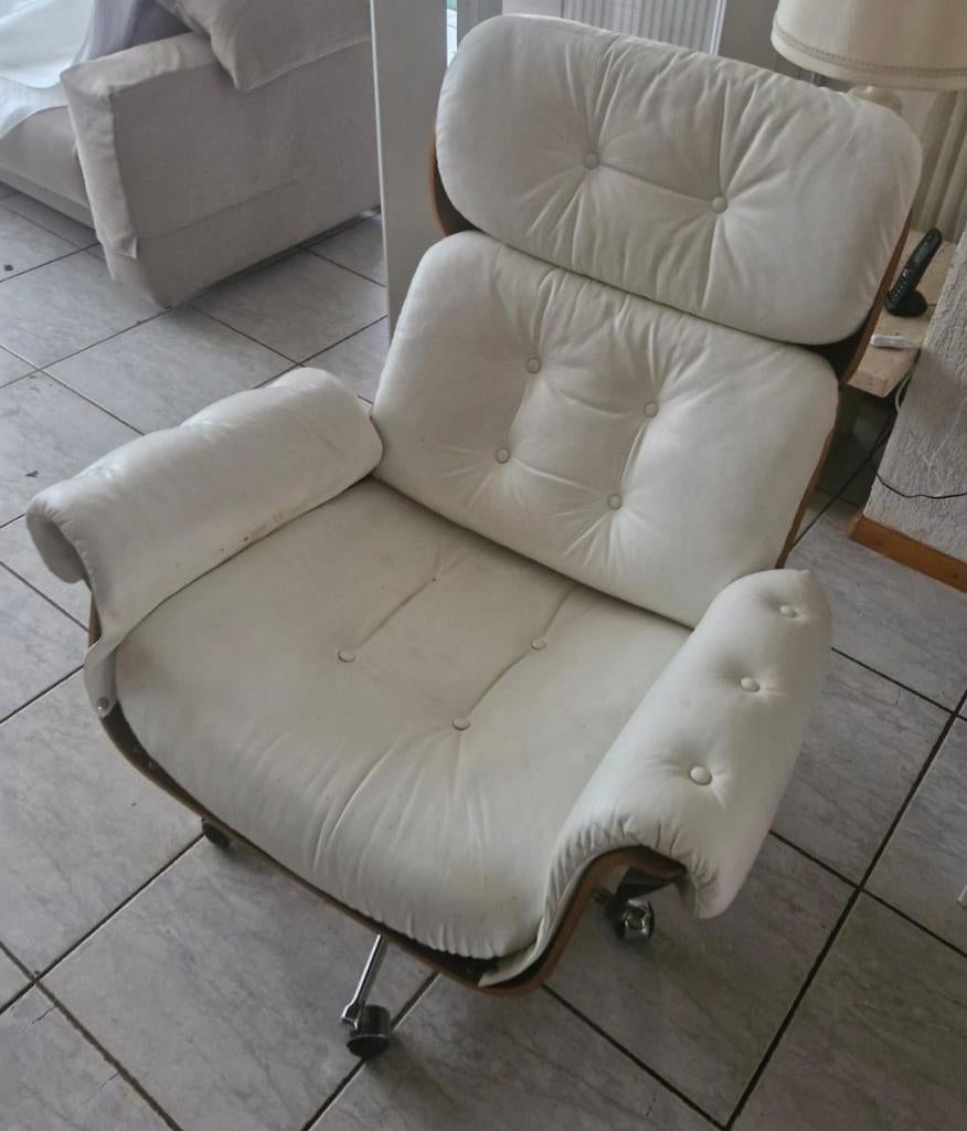 Vintage jaren 50 mid century design fauteuil, Huis en Inrichting, Ophalen, 75 tot 100 cm, 50 tot 75 cm