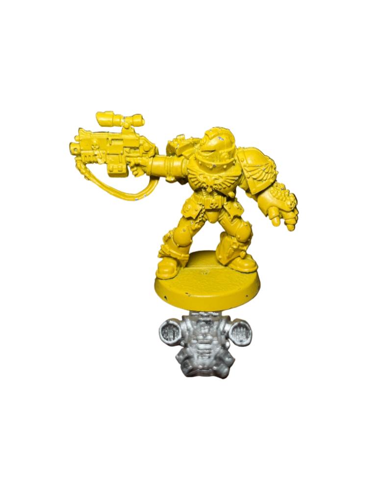 Warhammer 40K Space Marine Imperial Fists Sergeant, ., Warhammer, Ophalen of Verzenden, Zo goed als nieuw