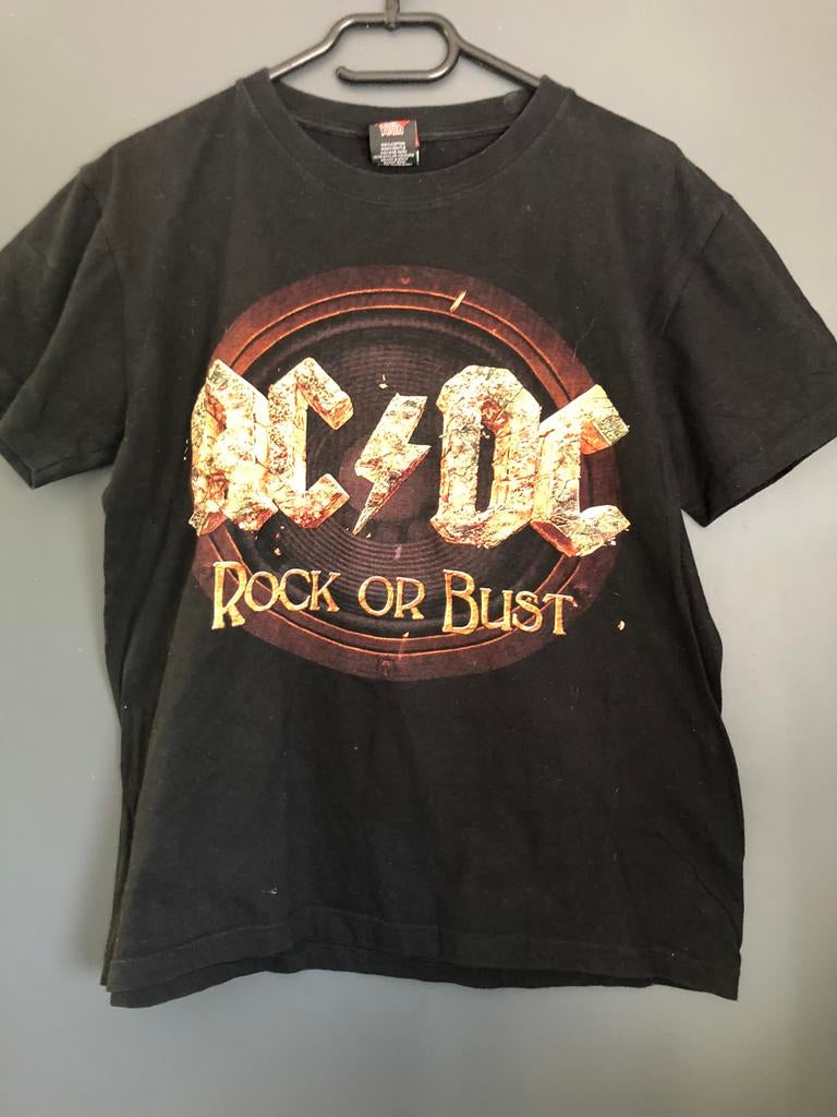AC/DC Rock or Bust  T-Shirt zwart maat:M, Ophalen, Zo goed als nieuw, Kleding