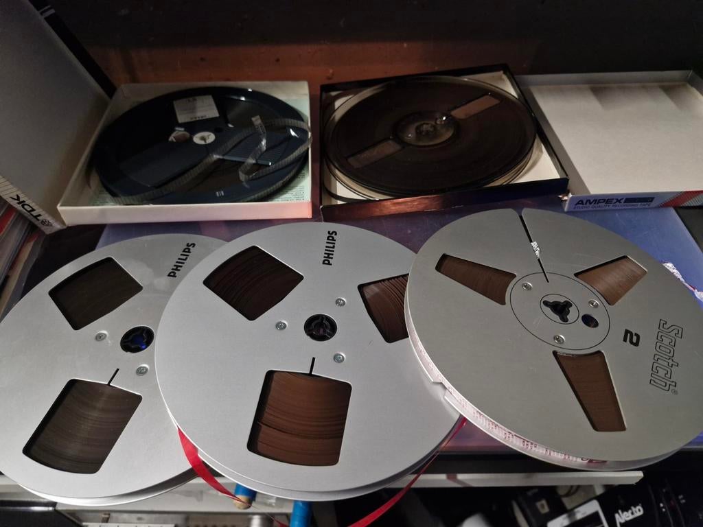 Philips en Scotch banden voor bandrecorder, Audio, Tv en Foto, Bandrecorders, Ophalen of Verzenden, Onderdeel, Met banden