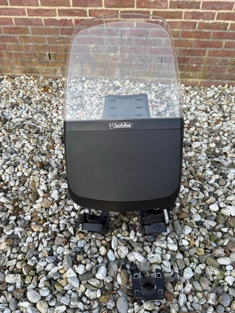 Bobike kinderzitje met windscherm en montageblok, Fietsen en Brommers, Fietsaccessoires | Fietsstoeltjes, Ophalen, Voorzitje, 0 t/m 13 kg