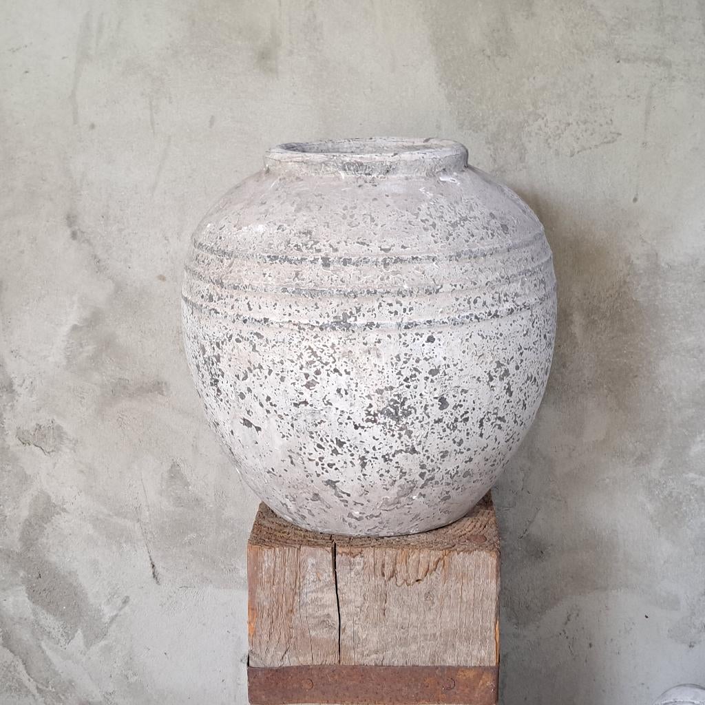 Landelijke zware aardewerk kruik vaas pot sober *Etage3*, ., Ophalen of Verzenden, Zo goed als nieuw, .